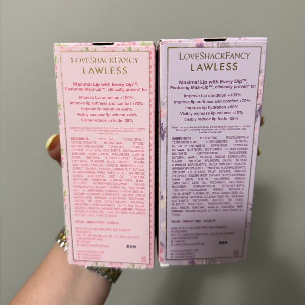 LoveShackFancy x Lawless Lip Gloss Bundle - Picture 3 of 5